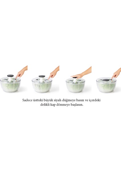 Oxo 32480 Büyük Boy Salata Kurutucu