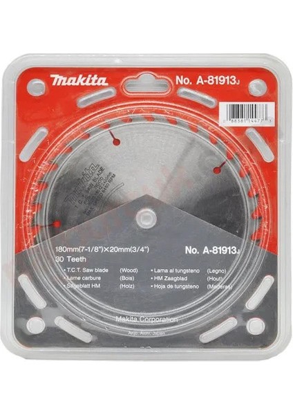 Makıta A-81913 Daire Testere 180X20mm 30 diş