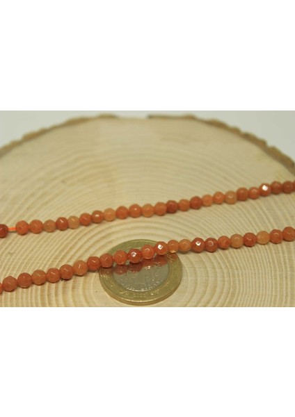 Akik Taşı Faset Kesim 4mm/10 Adet (24045-1)