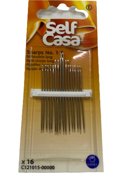 Self Casa Sharps Dikiş Nakış Iğnesi No 1-5 16'lı C121015