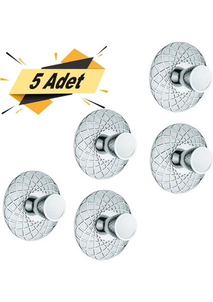 Dinar Çekmece Dolap Kapak Kulpu Kulbu Krom Metal Kulp (5 Adet)