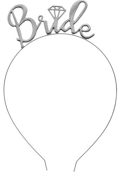 Taç Brıde Pırlantalı Metal Gümüş 1 Adet