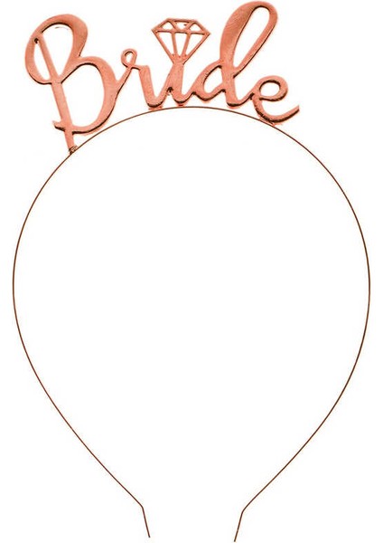 Taç Brıde Pırlantalı Metal Rose Gold 1 Adet
