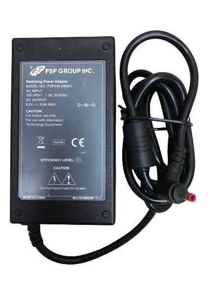 220 Tr Yazarkasa Orjinal Pos Cihazı Adaptörü 9 Volt 5 Amper 4mmx1