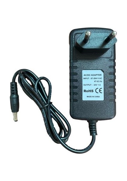 24 Volt 1 Amper Adaptör Priz Tip