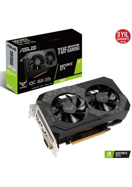 TUF-GTX1650-O4GD6-GAMING, 4gb, Gddr6, 128BIT 1xdvı, 1xhdmı, 1xdp Gamıng Ekran Kartı