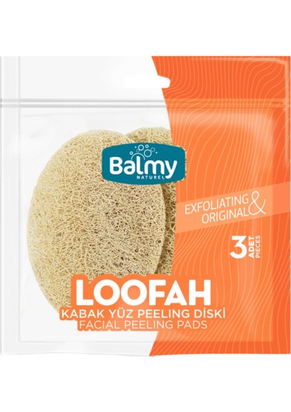 Loofah Yüz Peeling Diski 3'lü