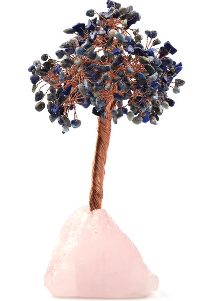 Pembe Kuvars - Lapis Lazuli Doğal Taş Ağaç