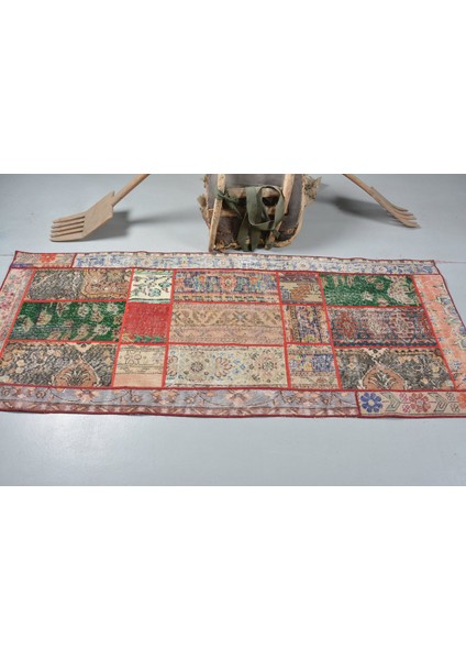 Türk Halısı, Eskitme Halı, Halı, 85X212 cm Yeşil Halı, Anadolusı Koridor Halı, El Yapımı Merdiven Ha modelleri