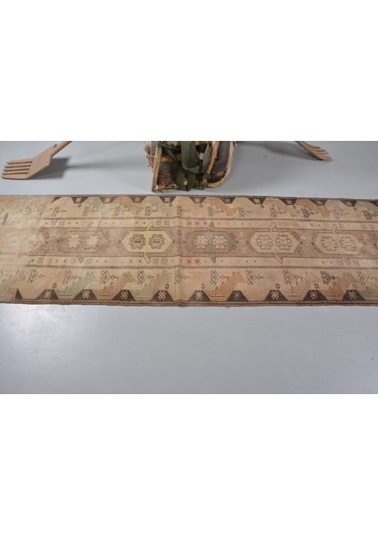 Türk Halısı, Eskitme Halı, Halı, 73X260 cm Kahverengi Halı, Bahçe Merdiven Halı, 12675 modelleri