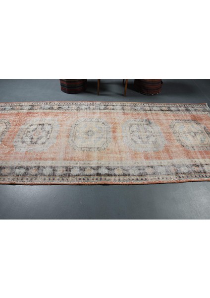 Türk Halısı, Eskitme Halı, Halı, 129X343 cm Kırmızı Halı, Anadolusı Koridor Halı, 9243 modelleri
