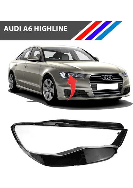 Audi A6 Highline Ön Sağ Far Camı Tırnaksız 2016 fiyatları