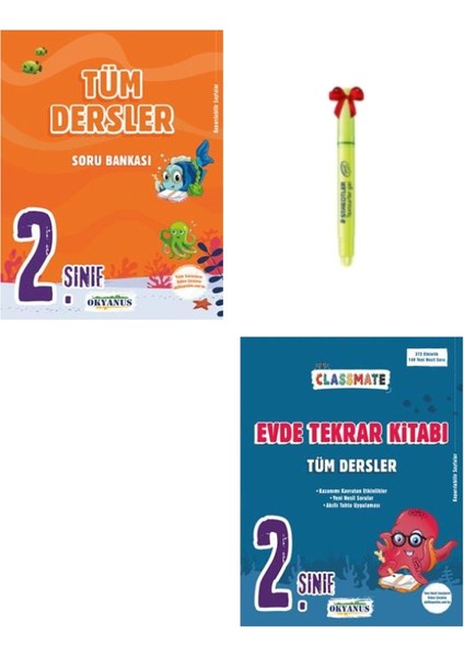 2. Sınıf Tüm Dersler ve Classmate Evde Tekrar Kitabı