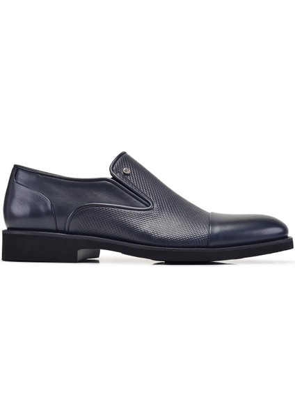 Lacivert Günlük Loafer Erkek Ayakkabı -12394-