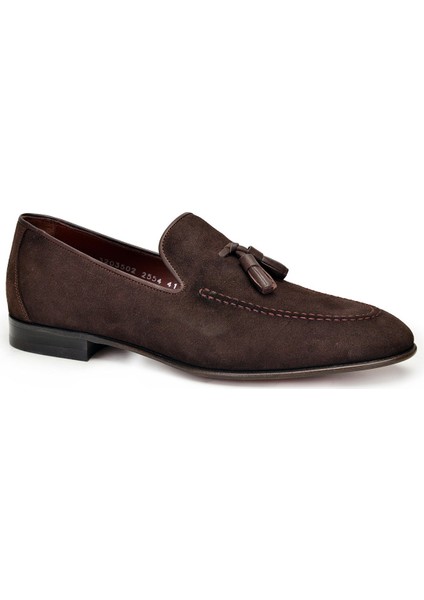 Kahverengi Klasik Loafer Kösele Erkek Ayakkabı -9858- fiyatları