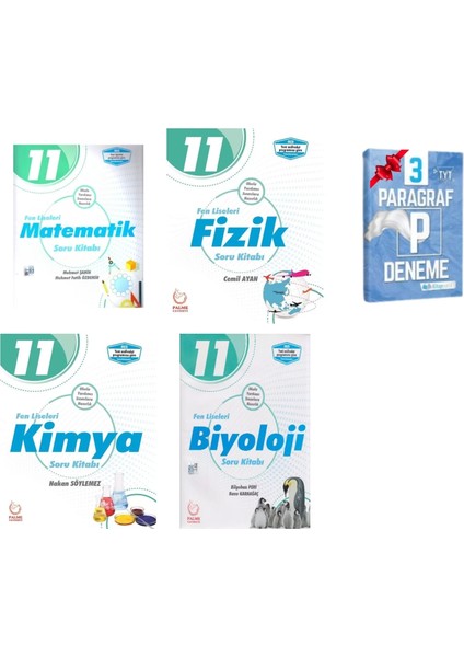 11. Sınıf Fen Liseleri Matematik Fizik Kimya Biyoloji Soru Kitabı