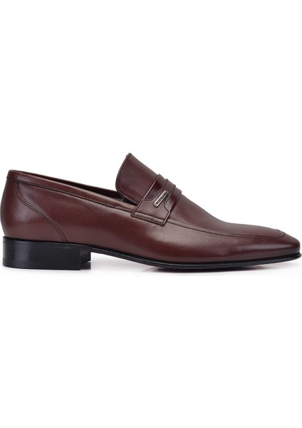 Kahverengi Loafer Kösele Ayakkabı -7004-