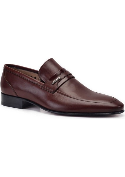Kahverengi Loafer Kösele Ayakkabı -7004-