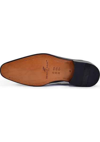 Kahverengi Loafer Kösele Ayakkabı -7004-