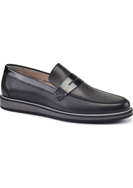 Siyah Günlük Loafer Erkek Ayakkabı -12586-