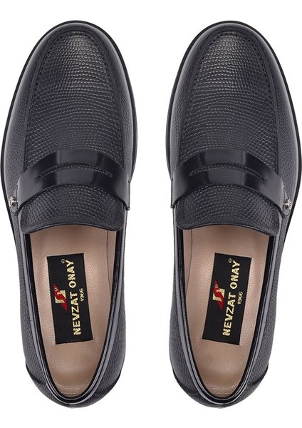 Siyah Günlük Loafer Erkek Ayakkabı -12586-