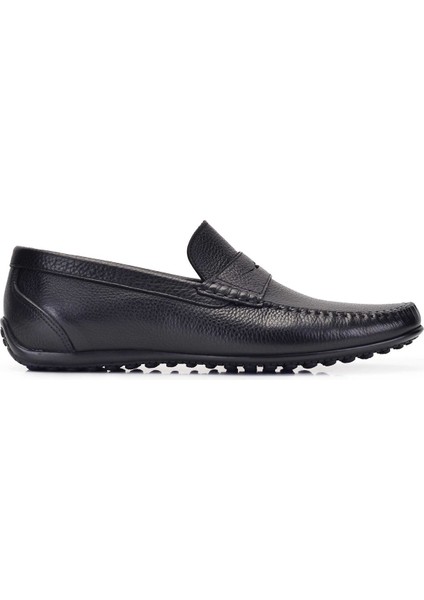Siyah Günlük Loafer Yazlık Erkek Ayakkabı -11552-