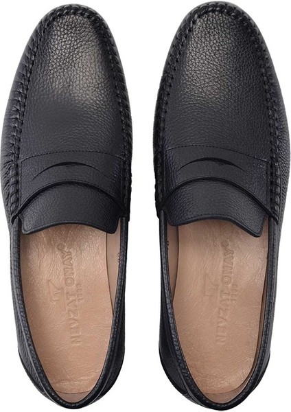 Siyah Günlük Loafer Yazlık Erkek Ayakkabı -11552-
