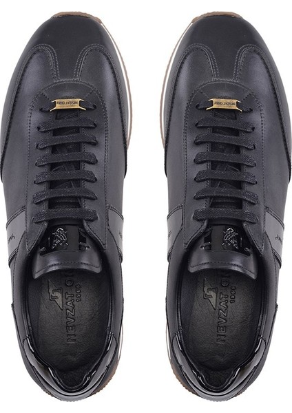 Siyah Ant Siyah Rugan Sneaker Ayakkabı -11481- modelleri