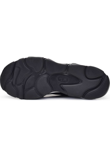 Deri Gri Sneaker Erkek Ayakkabı -11747-