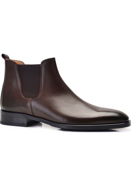 Deri Kahverengi Klasik Chelsea Erkek Bot -11939- fiyatları