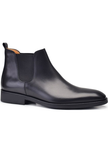 Deri Siyah Günlük Chelsea Erkek Bot -11963- fiyatları