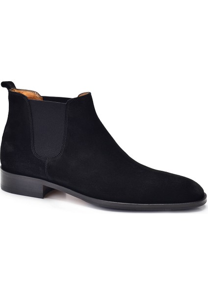 Deri Siyah Kösele Chelsea Erkek Bot -11920- fiyatları