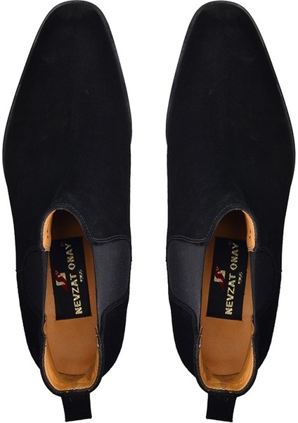 Deri Siyah Kösele Chelsea Erkek Bot -11920- modelleri