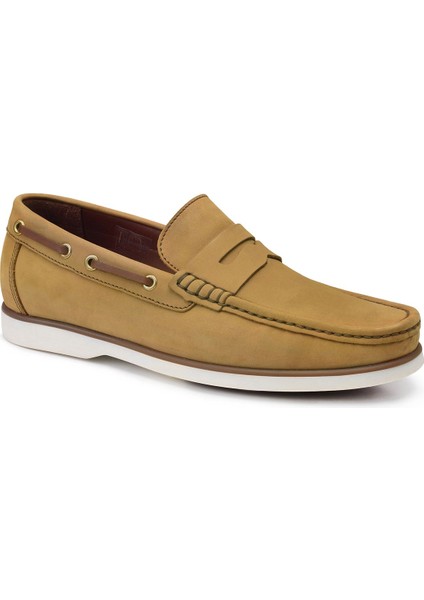 Taba Bağcıksız Yazlık Loafer Erkek Ayakkabı -12630- fiyatları