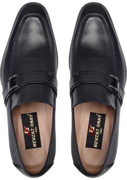 Deri Siyah Günlük Loafer Erkek Ayakkabı -11332- modelleri
