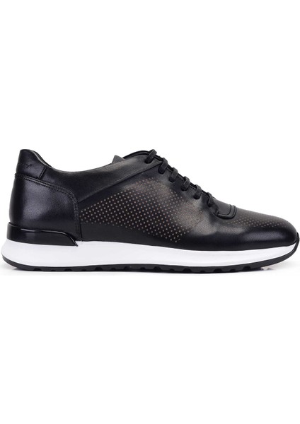 Siyah Baskı Sneaker Ayakkabı -11618-