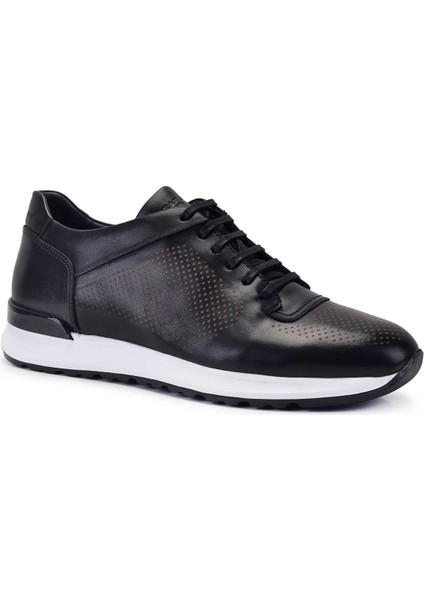 Siyah Baskı Sneaker Ayakkabı -11618-