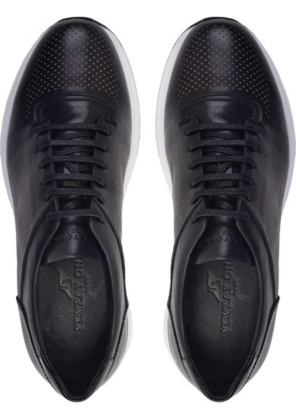 Siyah Baskı Sneaker Ayakkabı -11618-
