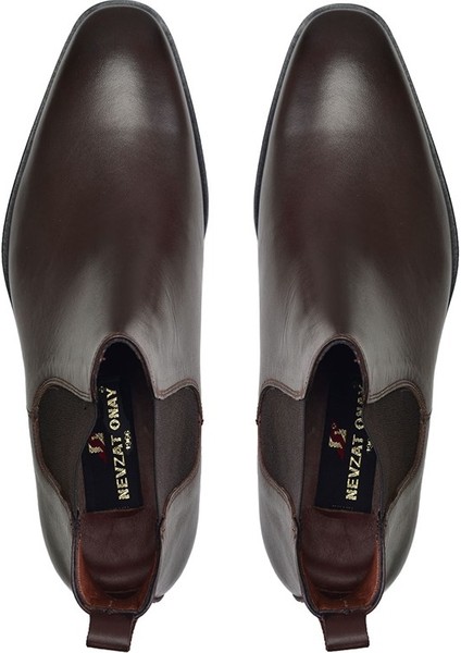 Deri Kahverengi Klasik Chelsea Erkek BOT-10693- modelleri