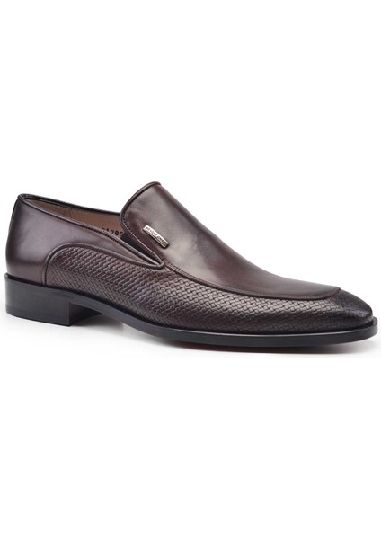 Kahverengi Klasik Loafer Kösele Erkek Ayakkabı -11006- fiyatları