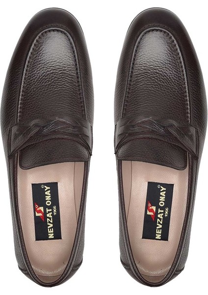 Deri Kahverengi Günlük Loafer Erkek Ayakkabı -11804- modelleri