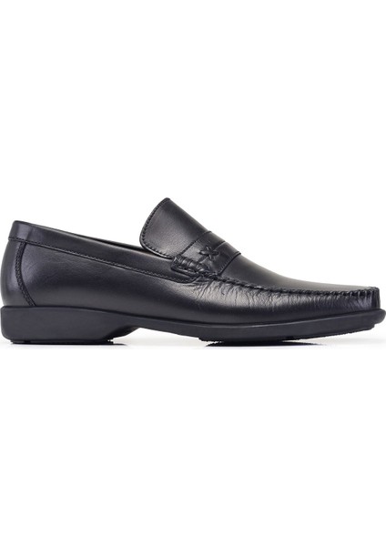 Siyah Günlük Loafer Erkek AYAKKABI -7855-