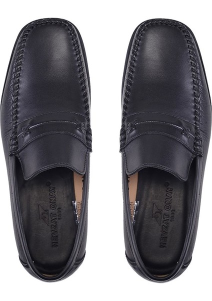 Siyah Günlük Loafer Erkek AYAKKABI -7855-