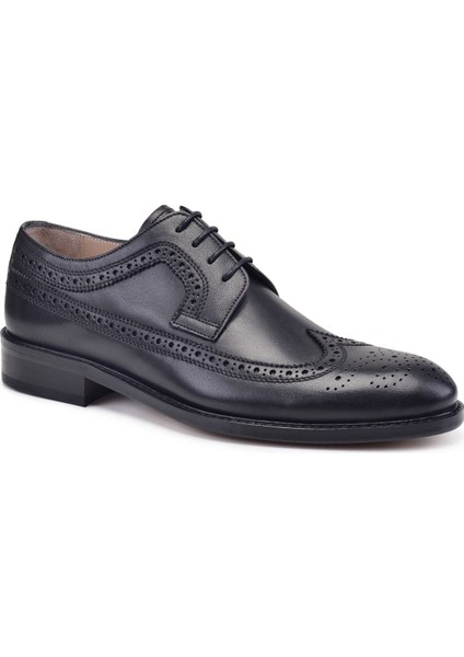 Siyah Klasik Bağcıklı Kösele Erkek Ayakkabı -12476- fiyatları