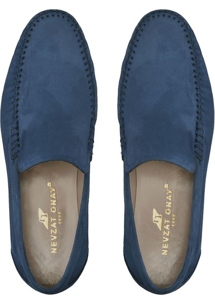 Mavi Günlük Loafer Erkek Ayakkabı -12151-
