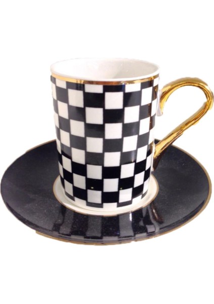 Damalı Kahve Fincan Takımı fiyatları