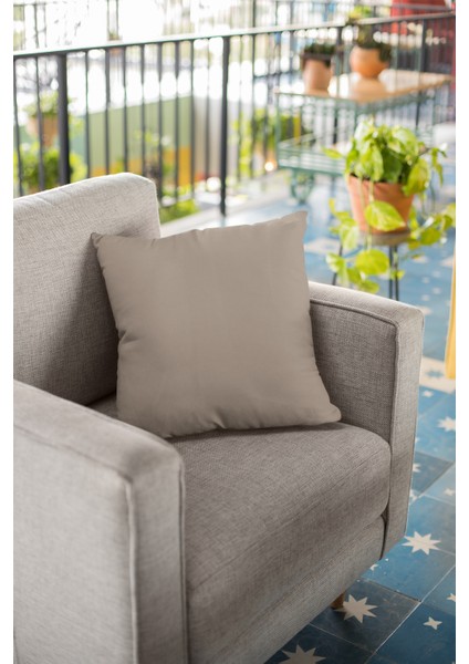 2'li 43 x 43 cm Vizon Çift Taraflı Tay Tüyü Döşemelik Premium Kumaş Dekoratif Kırlent Kılıfı KRL008 modelleri