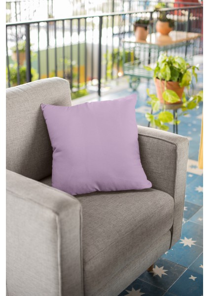 2'li 43 x 43 cm Lila Tay Tüyü Döşemelik Premium Kumaş Dekoratif Çift Taraflı Kırlent Kılıfı KRL013 modelleri
