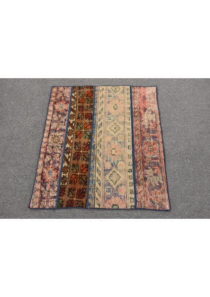 Türk Halısı, Eskitme Halı, Halı, 80X90 cm Yeşil Halı, Ofice Araba Paspası Halı, 11408