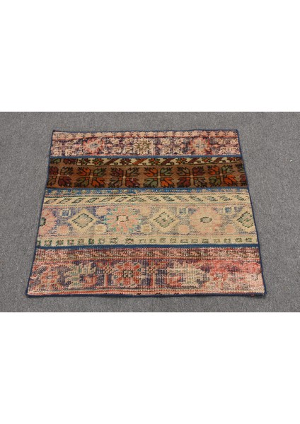 Türk Halısı, Eskitme Halı, Halı, 80X90 cm Yeşil Halı, Ofice Araba Paspası Halı, 11408